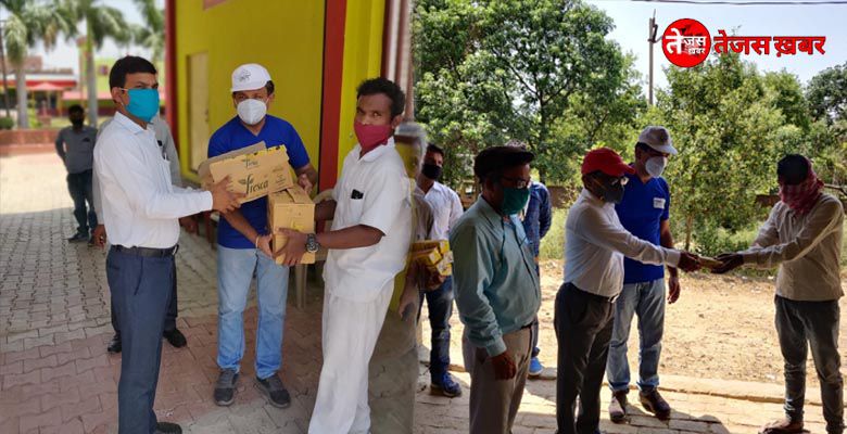 NTPC distributes relief food items to 1200 migrant workers