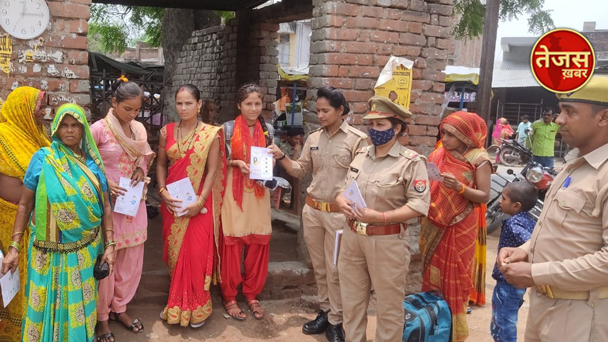 मिशन शक्ति अभियान के तहत लोगो को पत्रक वितरित कर किया गया जागरूक