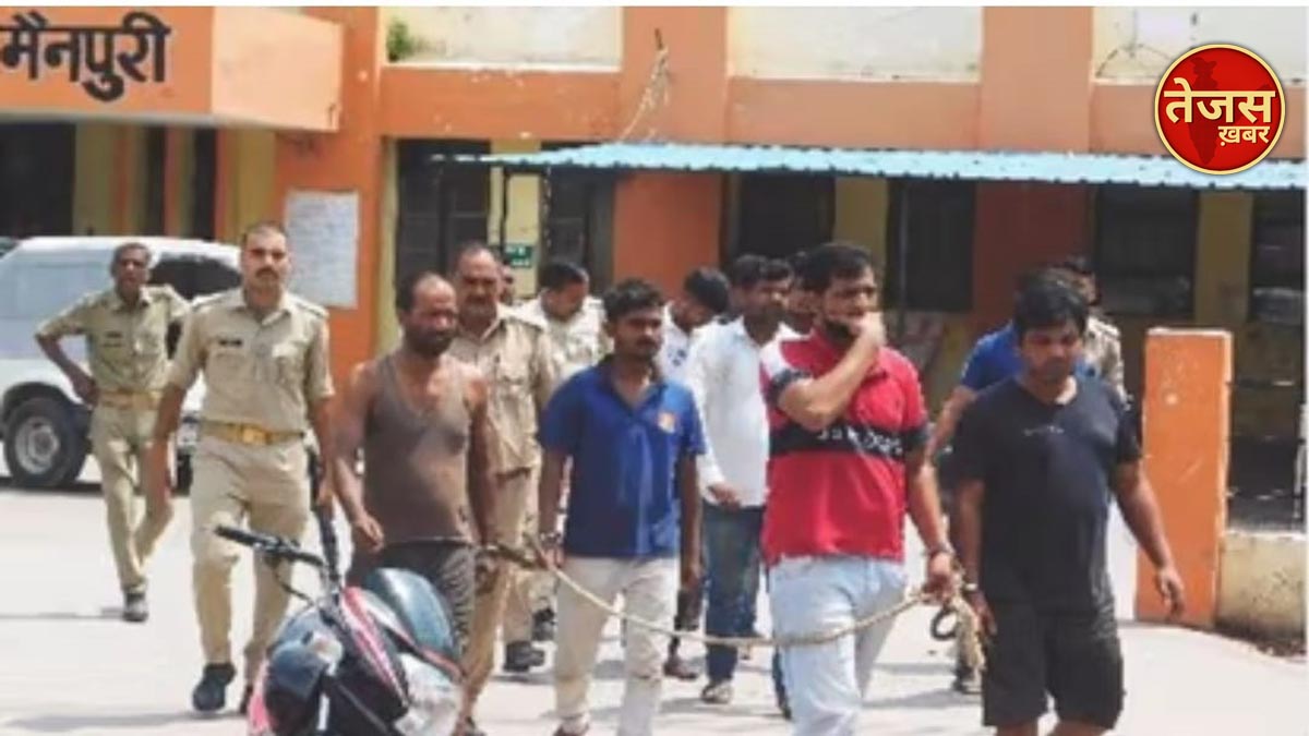 मैनपुरी में किराए का मकान लेकर असलाह फैक्ट्री चला रहे मुंगेर के नौ शातिर गिरफ्तार