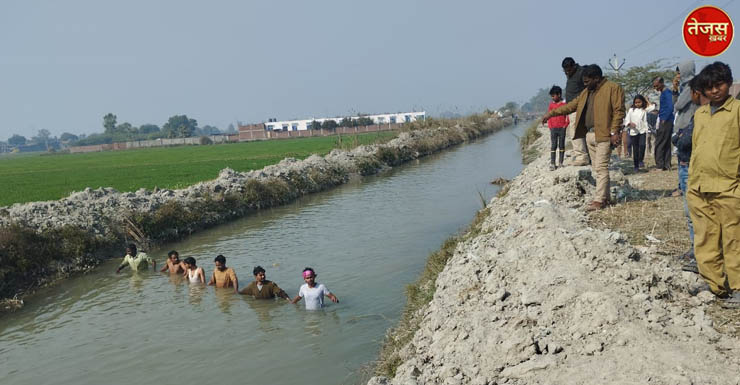 औरैया में ससुराल आए युवक का शव माइनर में मिला,साले पर हत्या करने का आरोप