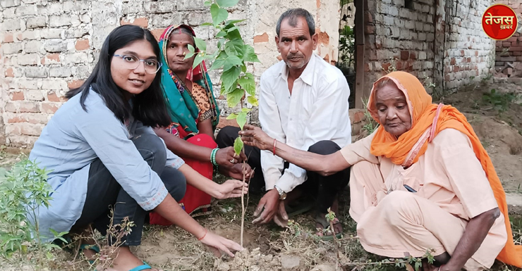 पौधारोपण मुहिम से नारी शक्ति की मिसाल बनी नेहा कुशवाहा