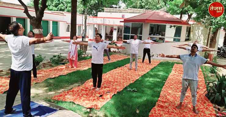 दशम अन्तर्राष्ट्रीय योग दिवस एवं योग सप्ताह विभिन्न थानों में भी हुआ शुरू