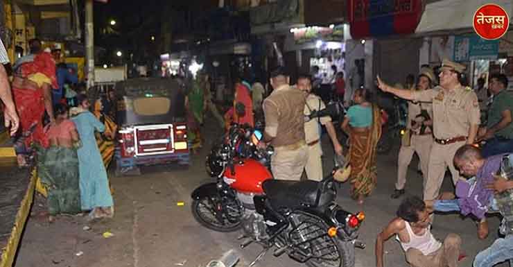 फिरोजाबाद कैदी की मौत पर बवाल, वाहनों में तोड़फोड़ और आगजनी